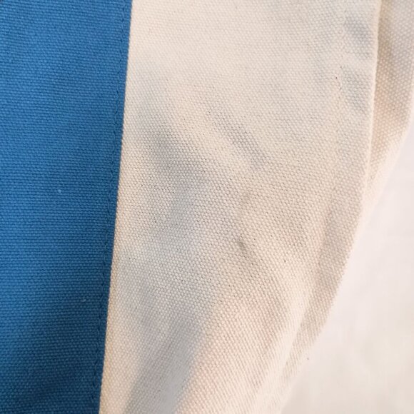 Extra Large 'S' Canvas Tote Shopper Bag Carryall Leather Straps Great Condition - Picture 7 of 9